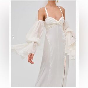 Elegant Off-Shoulder White Dress